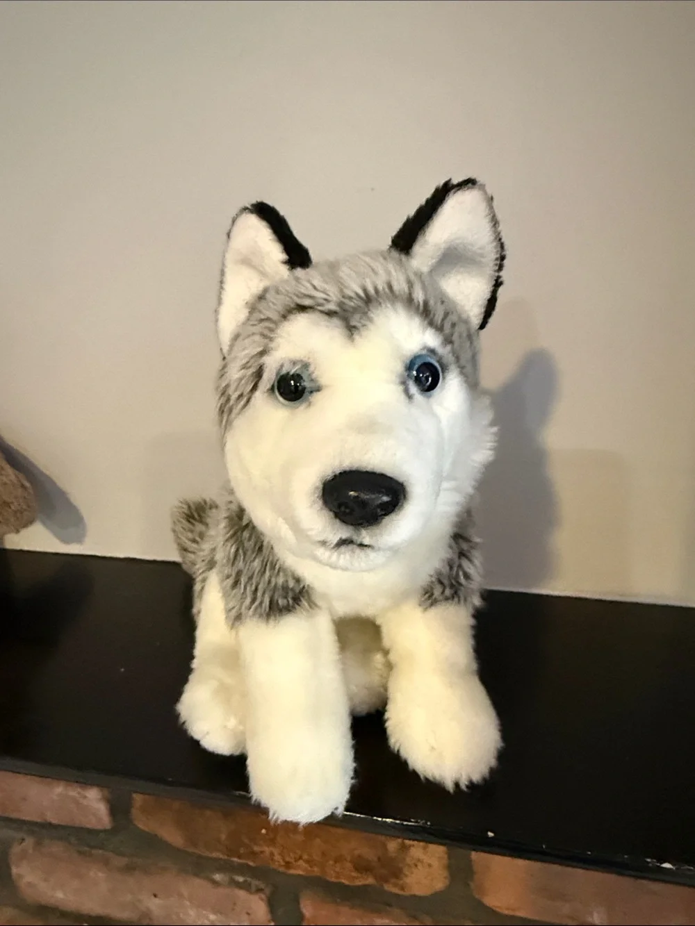 Gray and White Husky Plush Dog Toy - Soft Pet-friendly Plush